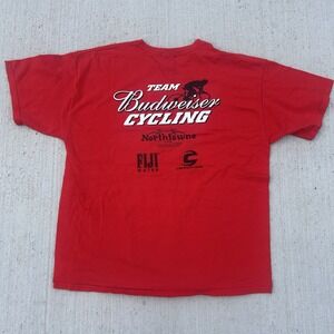 Vintage Team Budweiser Cycling T Shirt Size XL